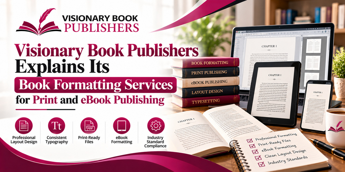 Visionary Book Publishers Explains Its Book Formatting Services for Print and eBook Publishing